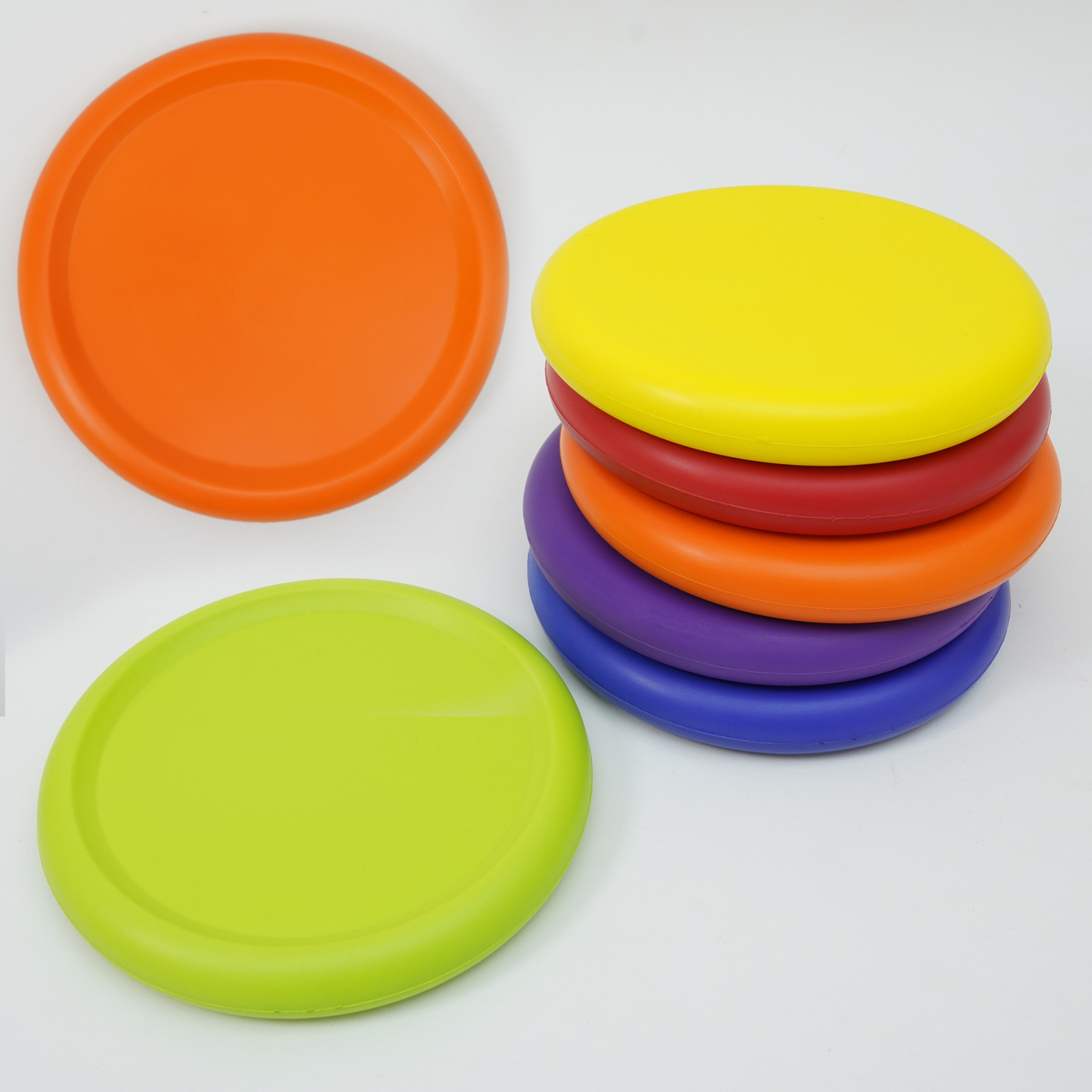 Espuma infantil Frisbee juguetes deportivos espuma de espuma suave de color sólido material esponja disco floppy