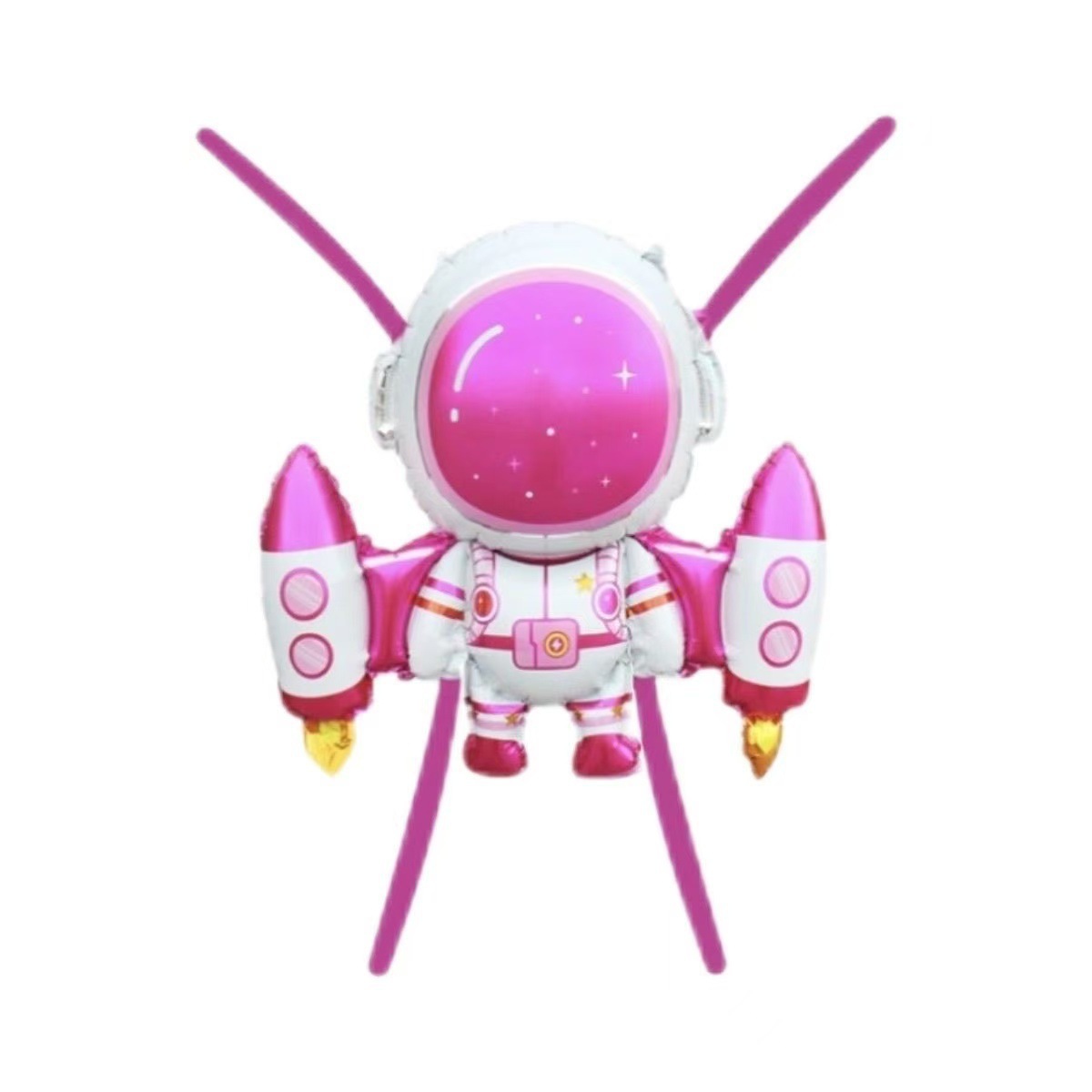 새로운 우주 비행사 풍선 날개 핑크