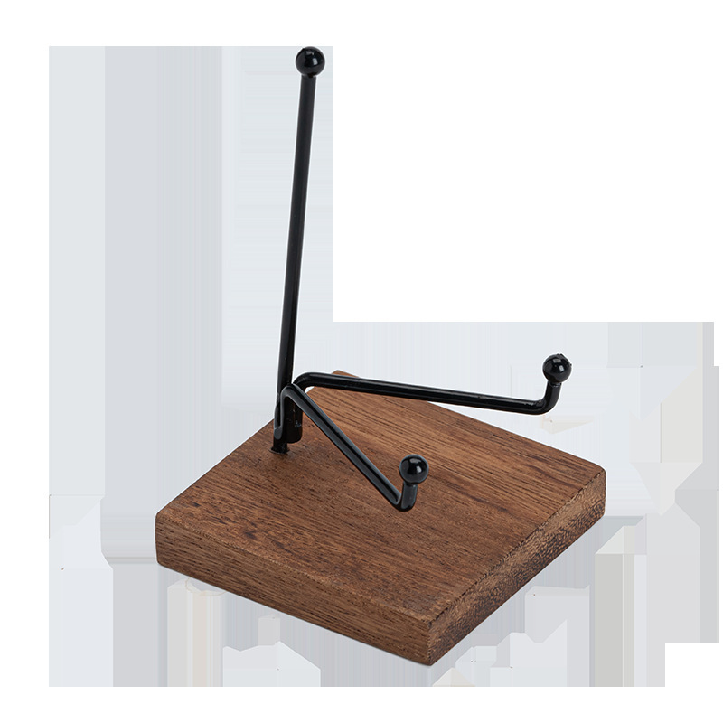 Tableta de té de madera sólida Pu 'er Tableta de té blanco Tableta de exhibición de base multifuncional Teléfono móvil Jade decoración de base