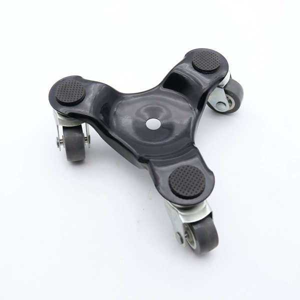 Black rubber wheel universal wheel