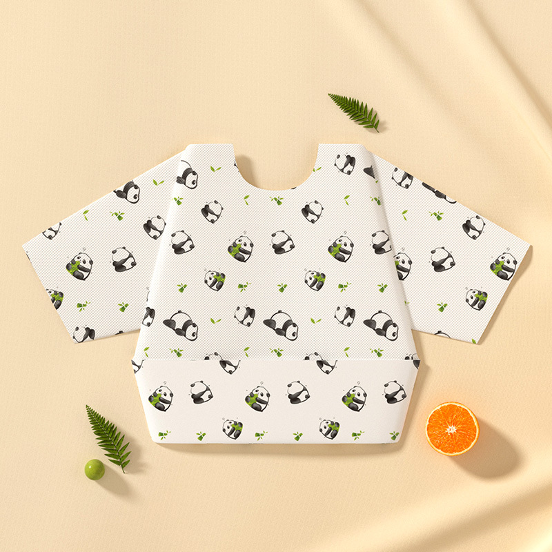 Baby overcoat desechable para niños comidas baundero para bebés bolsas de alimentos suplementarios impermeables delantal anti-dopaje otoño invierno