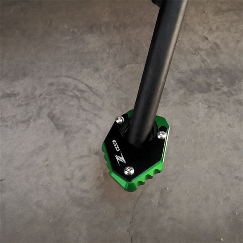 Suitable for Kawasaki Zh2 20-23 Modified Cnc Kickstand Enlarger Pad, Small Side Stand Foot Pad Accessories