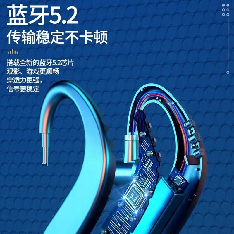 蓝牙耳机真无线挂耳式商务开车运动跑步听歌通|undefined