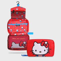 現物日系猫熊折り畳み携帯家庭用化粧バッグ旅行洗面多機能防塵収納吊り袋