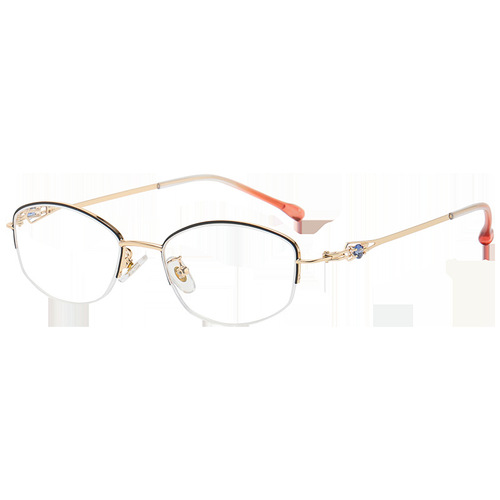8335 Trendy New Women's Reading Glasses Half-Rim Fashionable Men's Hyperopia Glasses Wholesale Anti-Blue Light Elderly Glasses