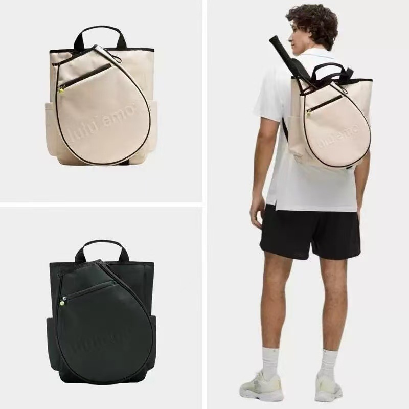 lulu-style RacketBag19L tennis backpack, detachable racket compartment, sports backpack, suitable for students and fitness enthusiasts