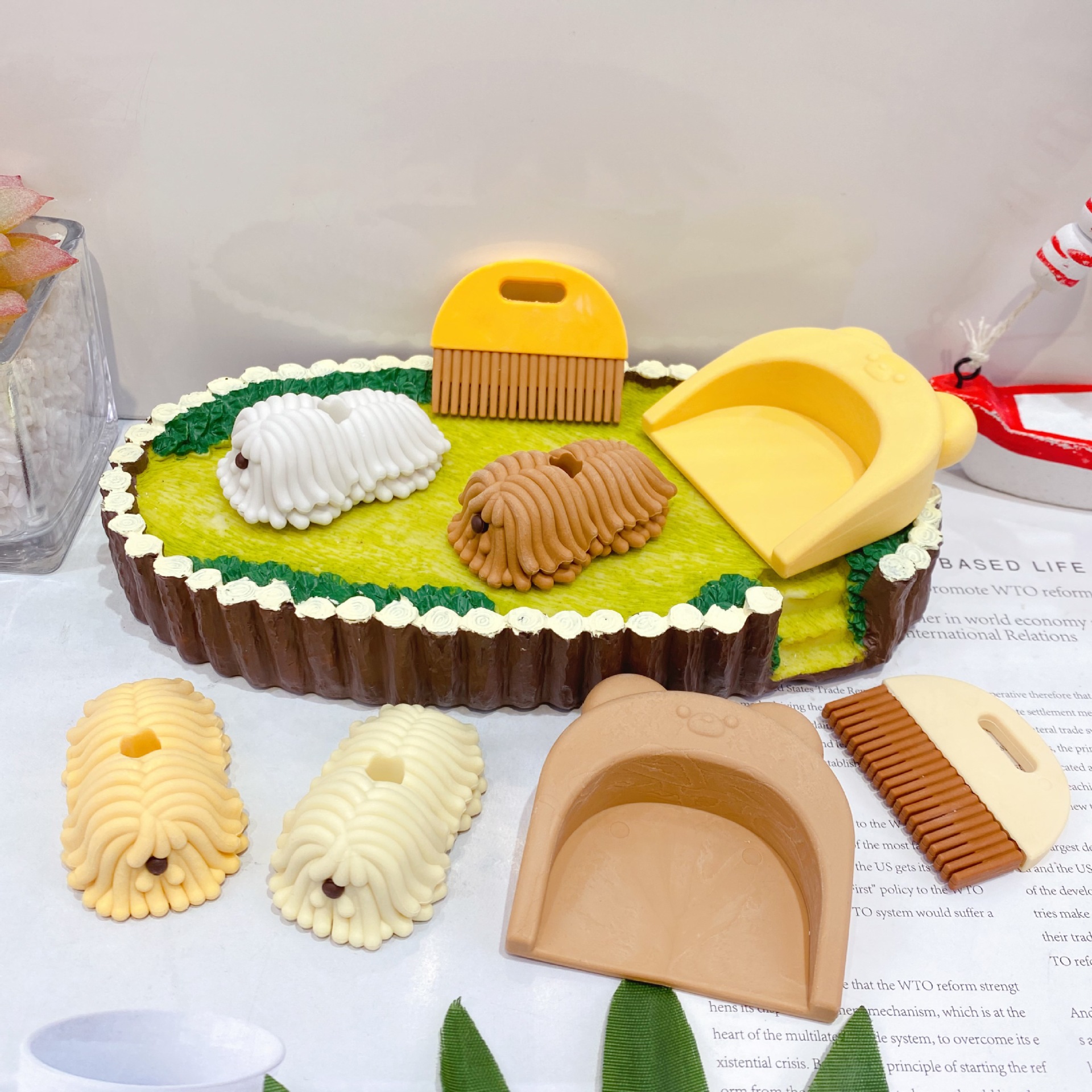 Nueva escoba creativa, trapeador de moldeo, lindos, creativos, jugadores de moda, limpios, limpios, sin residuos