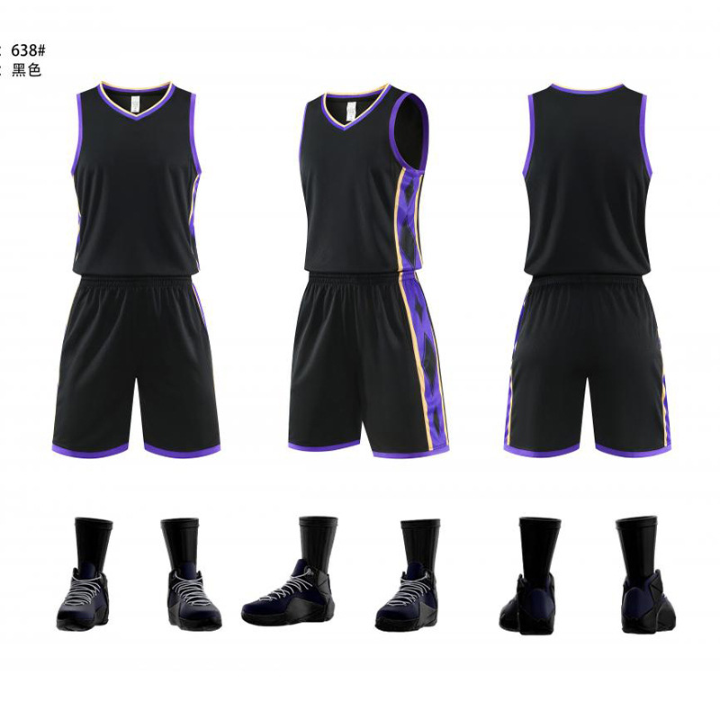 New American Basketball Uniform Suit Professional Youth Basketball Uniform Team Uniform Quick-Drying Game Training Team Uniform Sportswear