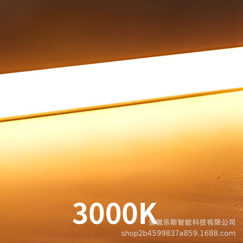 Luz de gabinete de montaje superficial Permo, luz de estante, luz LED de tira rígida, luz lineal, tira de luz para estante inferior de gabinete sin ranura.