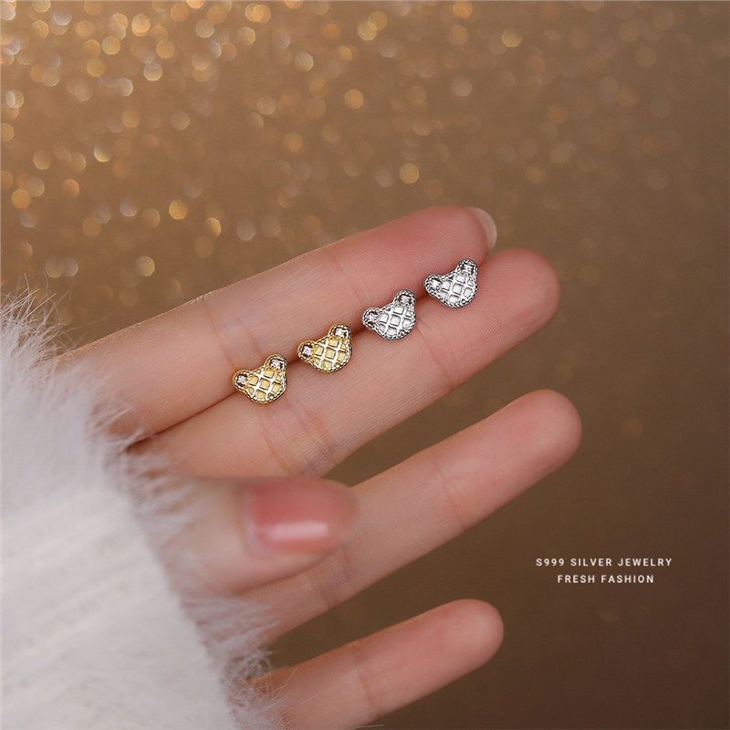 Bärchen Ohrstecker Aus S999 Silber Für Empfindliche Ohrlöcher_voghion.com