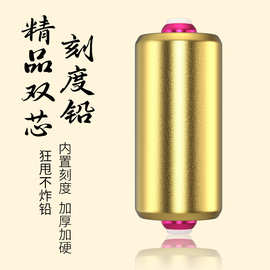 环盛金色双芯刻度铅快速铅散装铅皮铅坠加厚加硬防炸大物克度铅坠