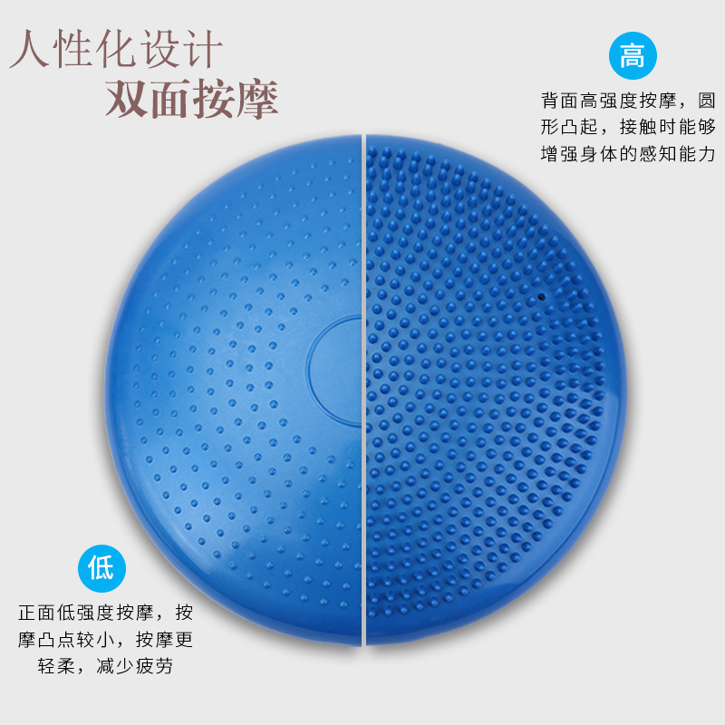 Cojín de equilibrio con púas, inflable y antiexplosión, ideal para yoga, rehabilitación, equilibrio sensorial y entrenamiento físico