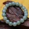 Organic bracelet jade, fashionable round beads suitable for men and women, chain, simple and elegant design