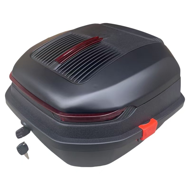 Motorcycle trunk large capacity tram battery car electric car rear backrest tail box extra large storage box anti-shake