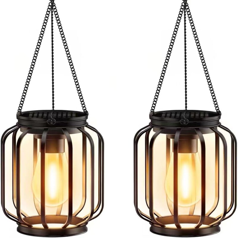 Solar Outdoor Lights, Household Garden Lights, Iron Hollow Projection Lanterns, Lawn Decorative Lights, Waterproof and Super Bright