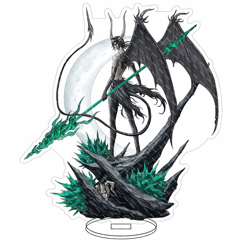 Kurosaki Ichigo, Aizen, Renji, Kenpachi va Ulquiorra tasvirlangan Bleach tik turgan belgilar.