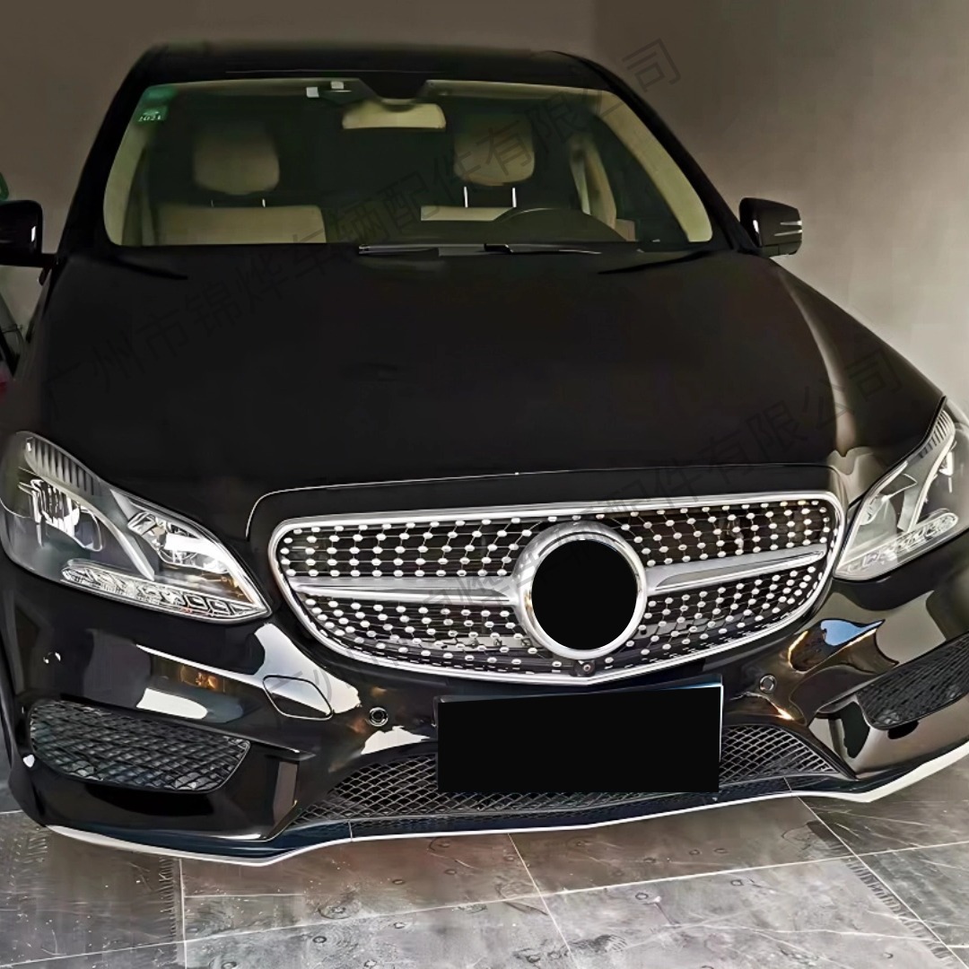 Suitable for 2013-2015 Mercedes-Benz E-Class W212 Modified Front Face Grille Gt Starry Sky Style Front Bumper Air Intake Grille