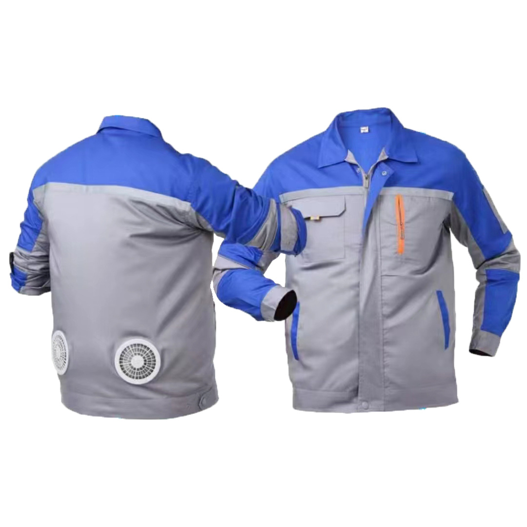 Verano de refrigeración aire acondicionado ropa de trabajo protección solar ventilador de refrigeración ropa al aire libre disipación de calor verano ropa de protección eléctrica ropa de trabajo