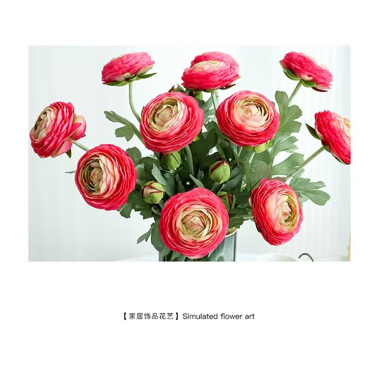 仿真露莲仿真花植绒绢花婚庆家居装饰摄影道具人造花仿真牡丹批发假花详情10