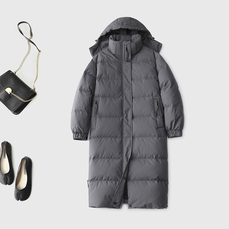 男女通吃的长款鹅绒服 轻户外机能版90%绒子 宽松廊型显瘦藏肉