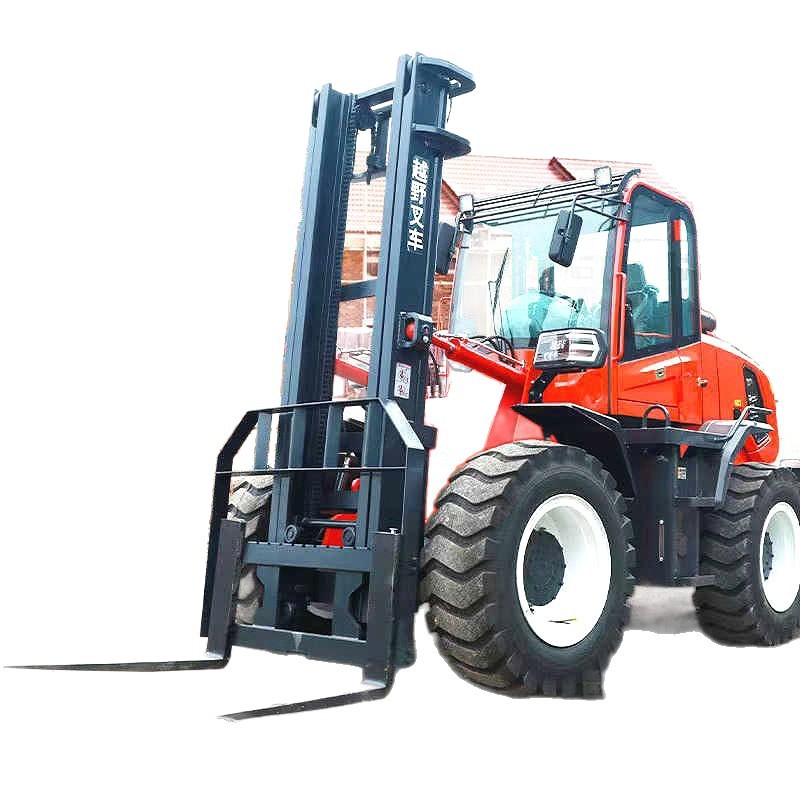 Montacargas Todo Terreno Diésel 4x4 3 Toneladas 5 Toneladas Hidráulico Multifuncional