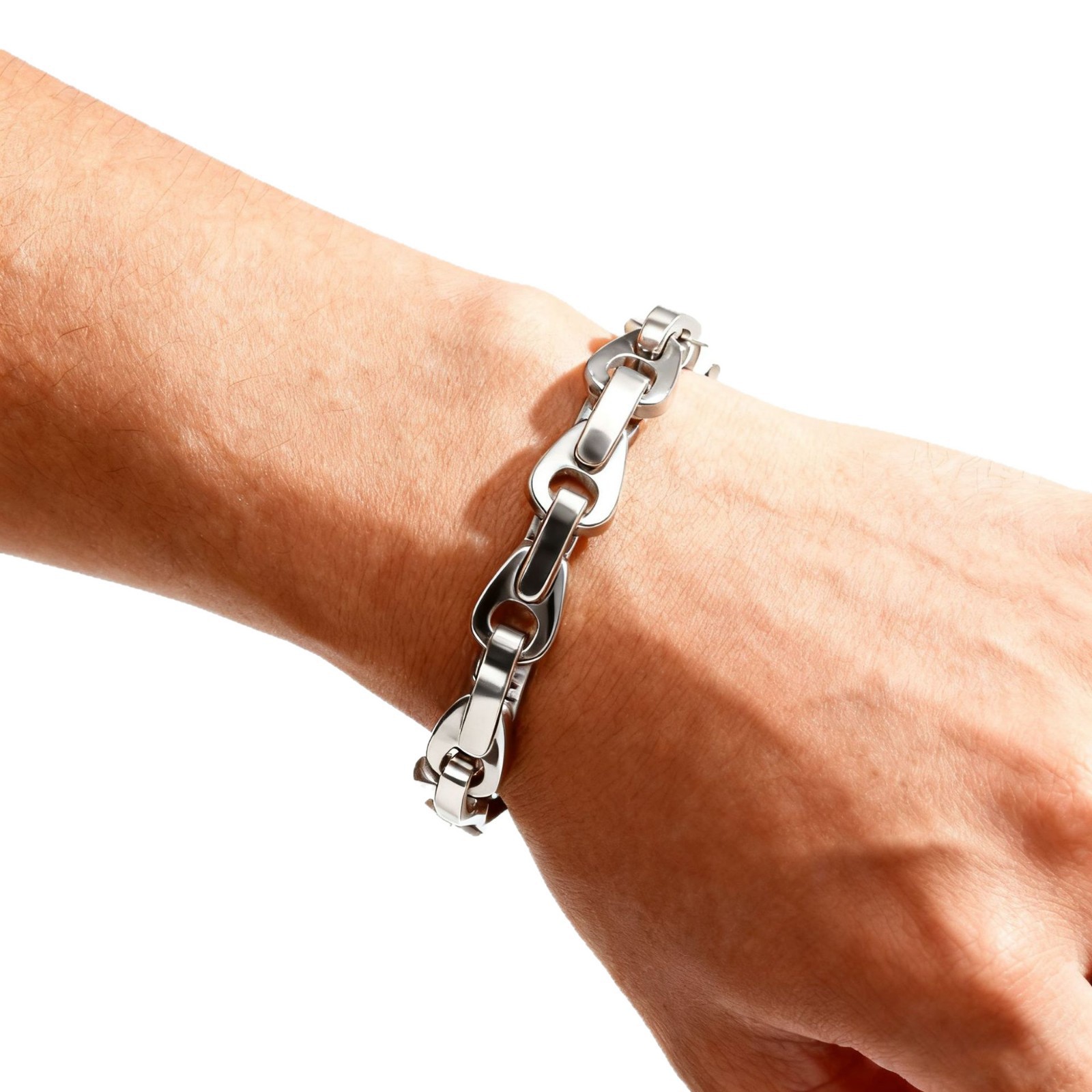 Bracciale cuban a maglia personalizzato in acciaio inossidabile_voghion.com