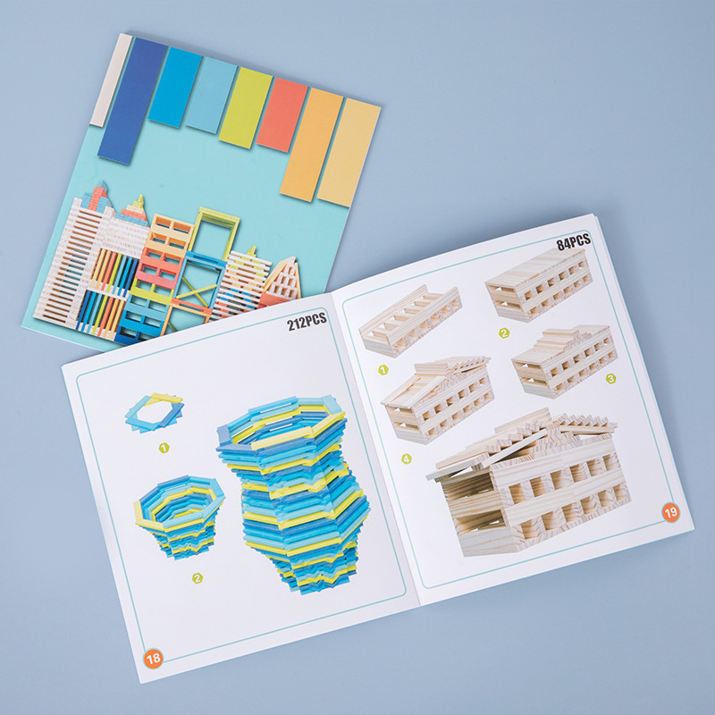 Jenga bloques de construcción de Madera Juguetes de educación temprana dominó de madera apilados altos