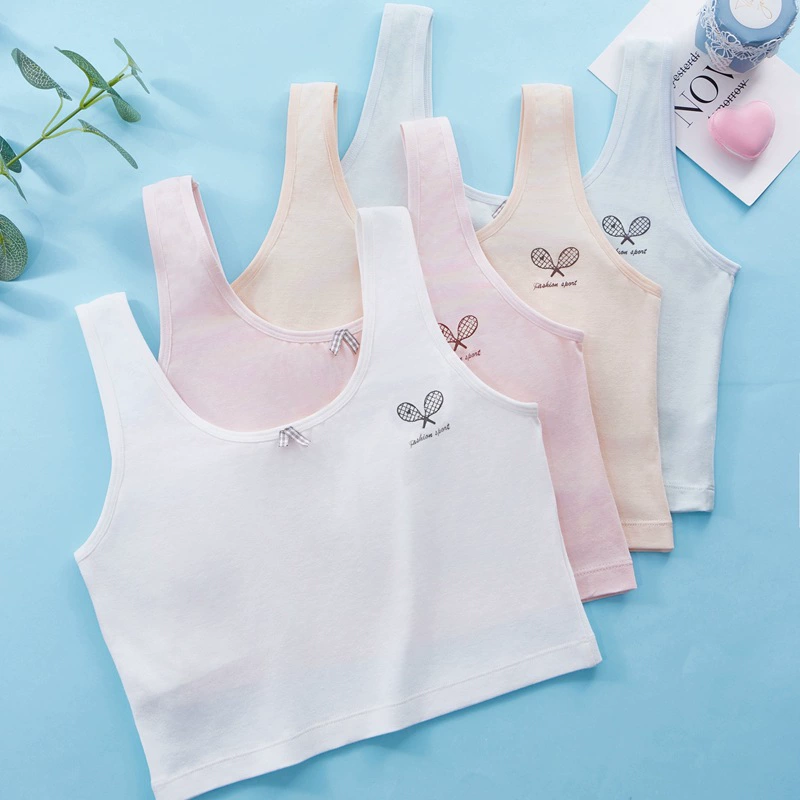 От 8 до 12 лет нижнее белье для девочек, детское нижнее белье из чистого хлопка, период развития, жилет для девочек 6-12 лет, класс A