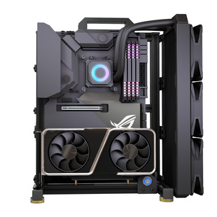 Semi-Open Chassis Cabinet Open Matx Computer Aluminum Alloy Creative Desktop All-Aluminum Host Small Chassis