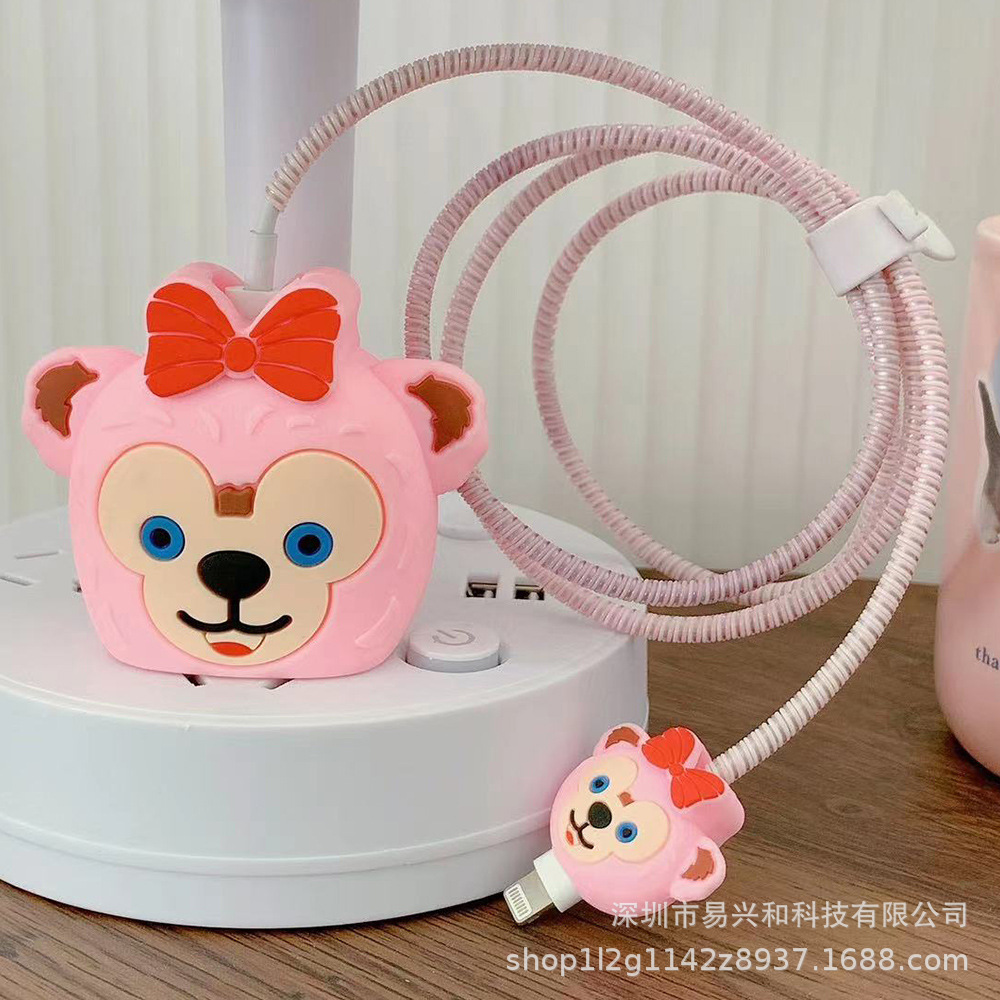 Aplicable Apple 18W / 20W cargador de cabeza de cubierta cargador de cubierta de cable de datos cubierta de 4 piezas al por mayor