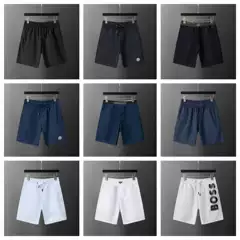 High-Quality Cross-Border 25 New Trendy Beach Shorts Summer Ice Silk Five-Point Shorts Loose Casual Unisex Versatile