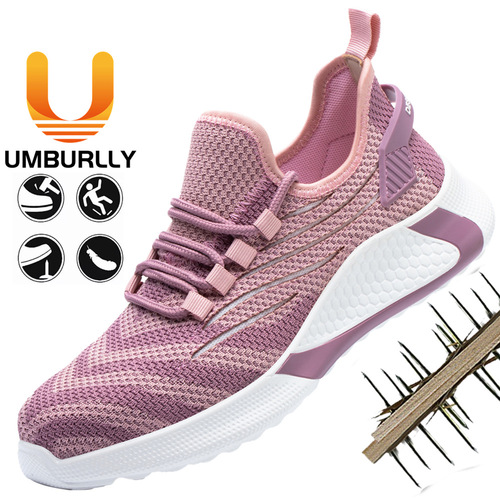 Protective safety shoes, neutral breathable work shoes with steel toe cap, anti-punching and anti-piercing, lightweight and comfortable, construction site shoes.