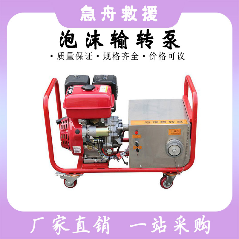 SZQ-200泡沫输转泵消防救援汽油机动泵移动远程接力泵