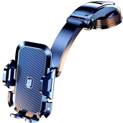 Suction Cup Car Phone Mount with Folding Clasp, Fixed Support, Anti-Shake, Universal Car Navigation Mount