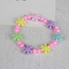 Children's cute bracelet, acrylic plastic beads from pearl, flowered