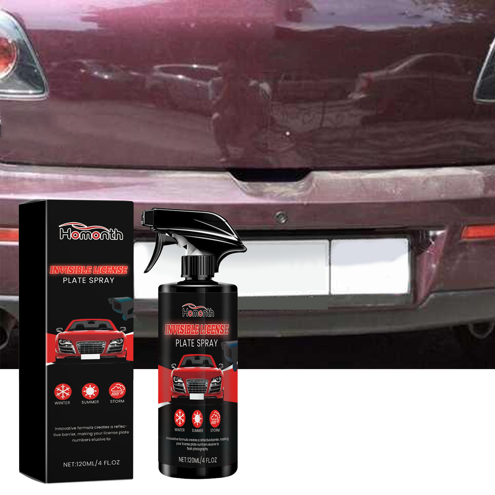 Homonth spray para automóviles, recubrimiento de carrocería para automóviles, spray para automóviles de protección de transporte diario, duradero. image 1