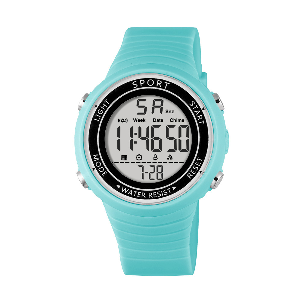 Nueva tendencia juvenil estudiantes reloj electrónico deportivo multifuncional alarma de luz nocturna relojes electrónicos al por mayor