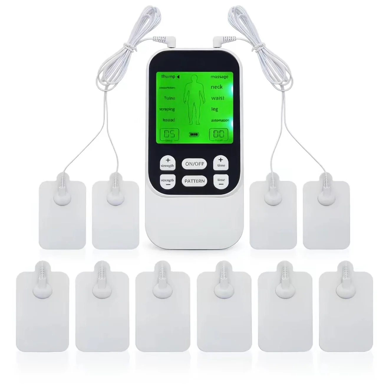 Nuevo masajeador de choque dragado meridianos pulso muscular doméstico mini electroterapia acupuntura parche de dispositivo de fisioterapia