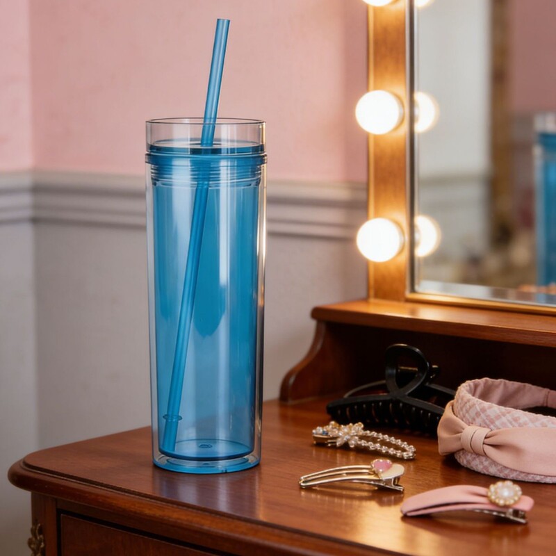Transparent Straight Tube Straw Cup for Home Use in the Living Room, Single-Layer, Simple Design, Enhances the Neatness and Beauty of the Tabletop Transparent Straight Tube Straw Cup for Home Use in the Living Room, Single-Layer, Simple Design, Enhances the Neatness and Beauty of the Tabletop