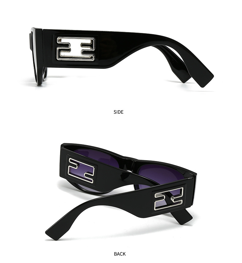 Cross-border foreign trade new modern retro generous frame metal accessories sunglasses INS wind street photography sunglasses 9217_voghion.com