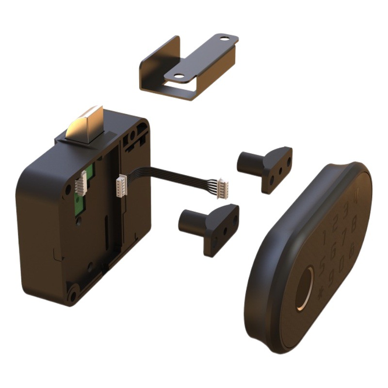Cerradura de cajón de huellas dactilares contraseña inteligente armario cerradura armario puerta cerradura zapato gabinete antirrobo de almacenamiento