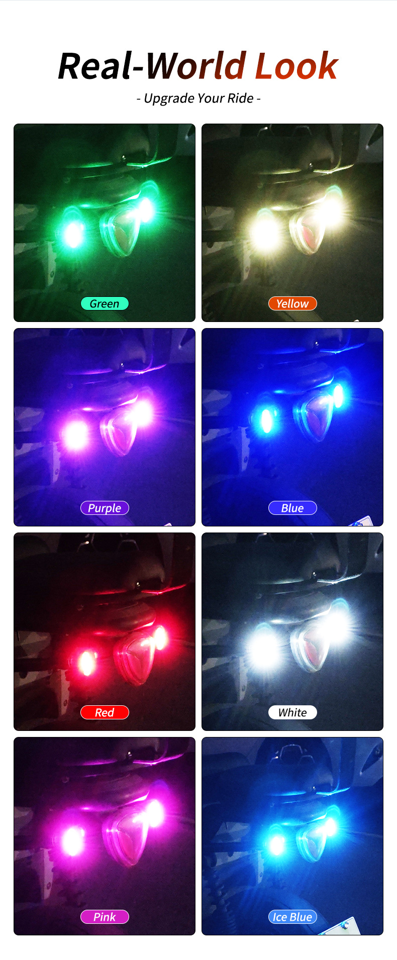 Wireless Remote Control Aircraft Light for Foreign Trade, Multi-Mode Colorful LED Strobe Light, Rechargeable RGB Warning Light for Cars and Motorcycles