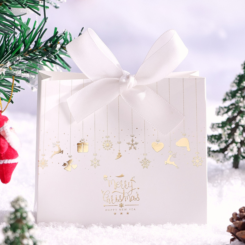 Merry Christmas糖果盒圣诞节礼品包装盒简约时尚礼品袋跨境热卖|undefined