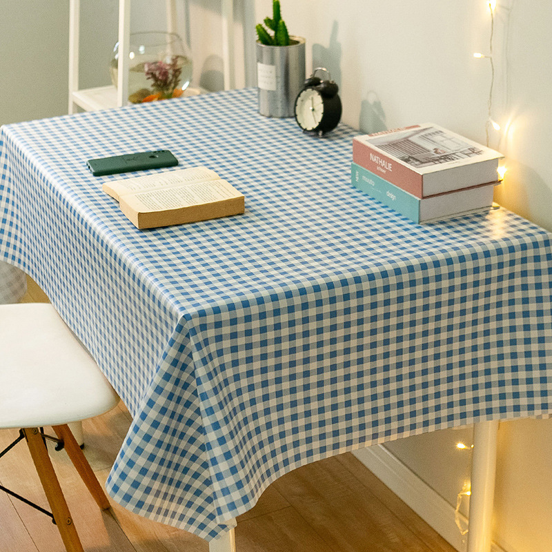 Topa de escritorio de PVC impermeable a prueba de agua a prueba de aceite sin lavado estudiantes tela de escritorio rectangular tela de mesa de comedor red ins viento almohadilla de mesa