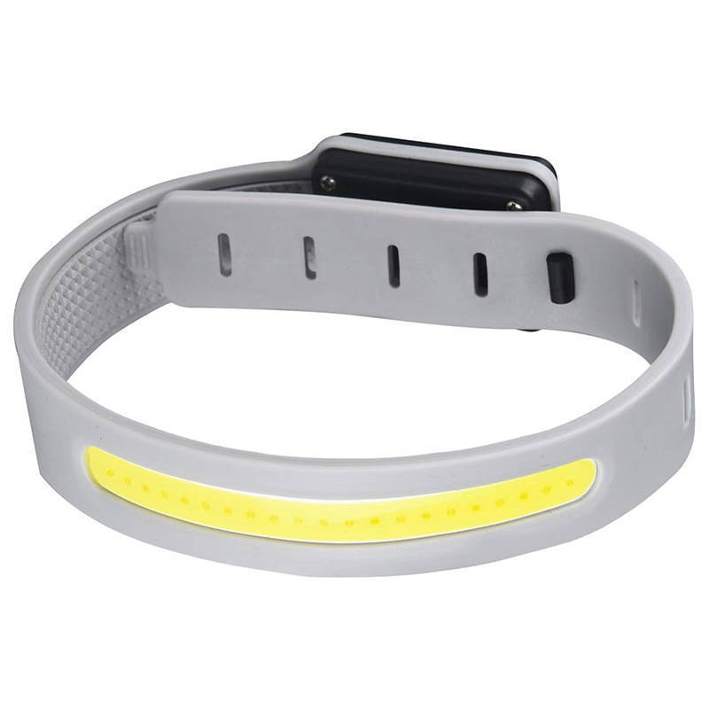 Cob Night Running and Cycling Flashlight, Strong Light, Outdoor Charging, Ultra-Lightweight Mini Wrist Light, Safety Running Backpack Light