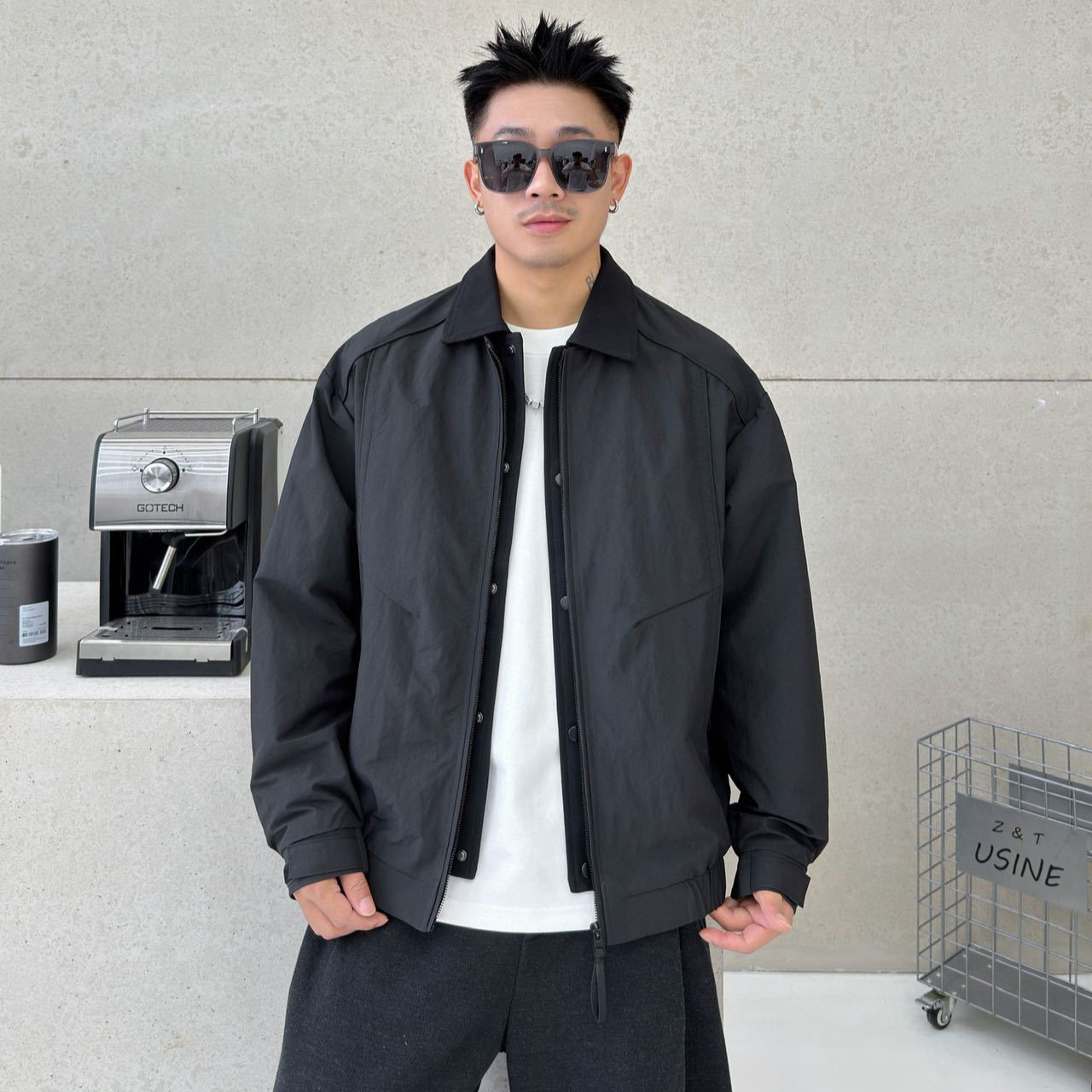 2026 New Men's Lapel Jacket, Spring and Autumn Style, Fashionable, Versatile, Casual Outerwear, Trendy, Simple Workwear Top for Men