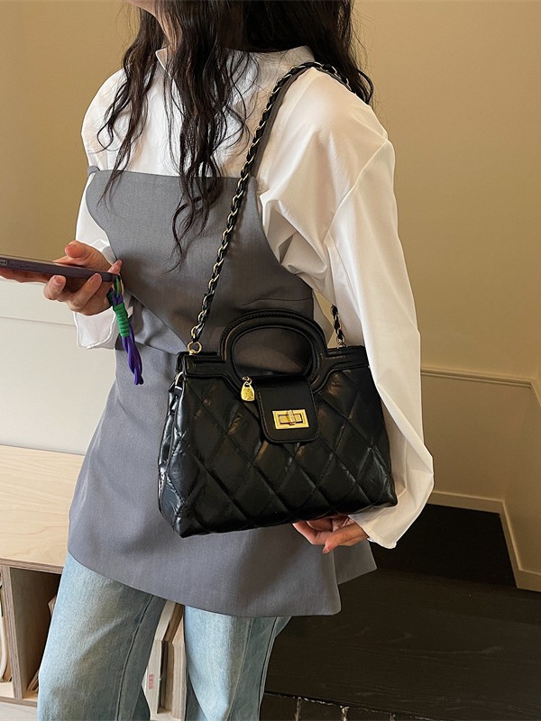 Cross-border 2026 nuevo tipo ligero de lujo pequeño Zhongzhong cadena bolso de mano, bolso de mujer de moda versátil bolso de mano