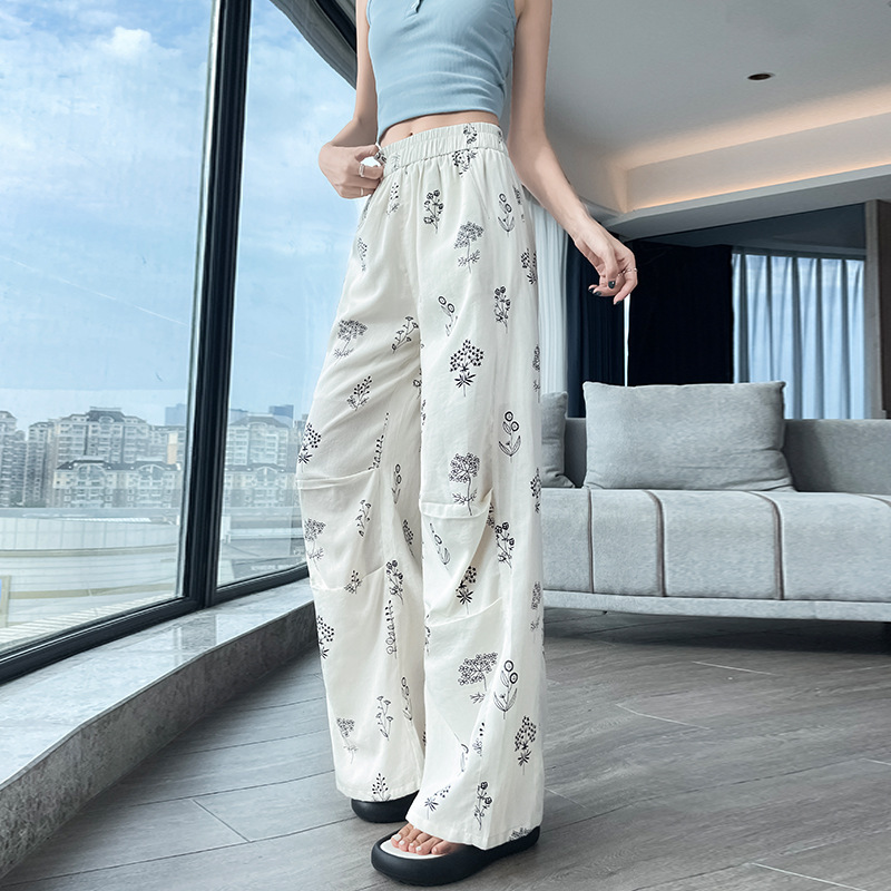 【2522】美式辣妹工装裤春夏季新款宽松百搭直筒显瘦拖地运动裤子|undefined