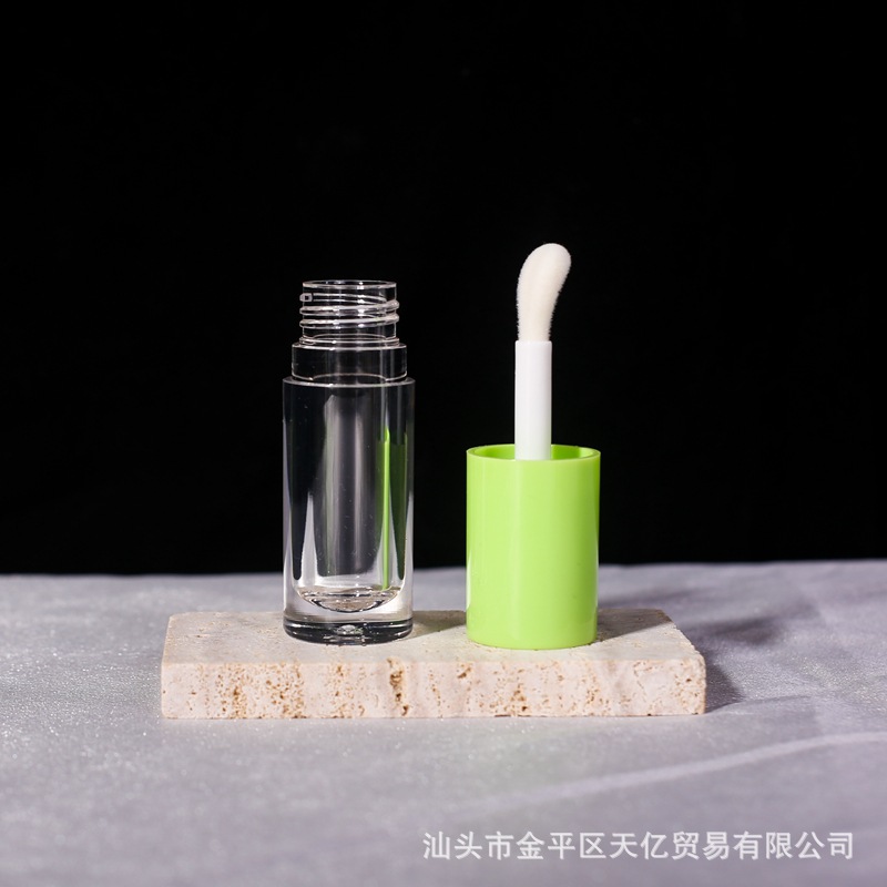 En stock envío gratuito 6ml de gran capacidad de brillo de labios sub-botella labio esmalte tubo vacío gran cepillo cabeza corrector tubo redondo material de embalaje cosmético