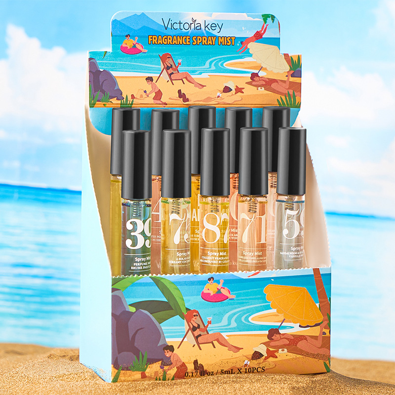 Cross-Border Brazilian Beach Digital Perfume Set Alcohol-Free Body Hair Women's Fragrance Spray Xiyin Amazon